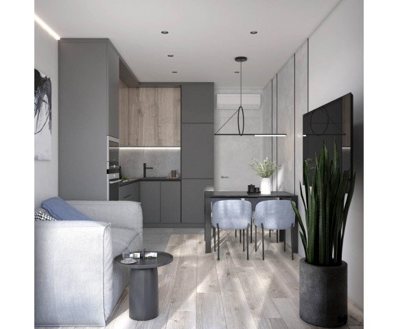 Дизайн проект Квартира 61м² ЖК «Кришталеві джерела» м. Київ