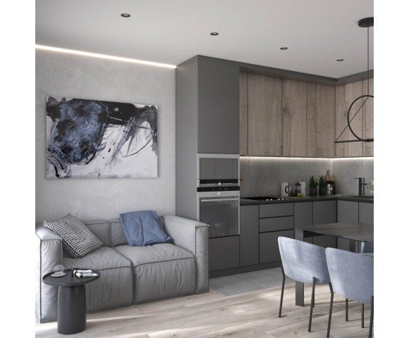 Дизайн проект Квартира 61м² ЖК «Кришталеві джерела» м. Київ