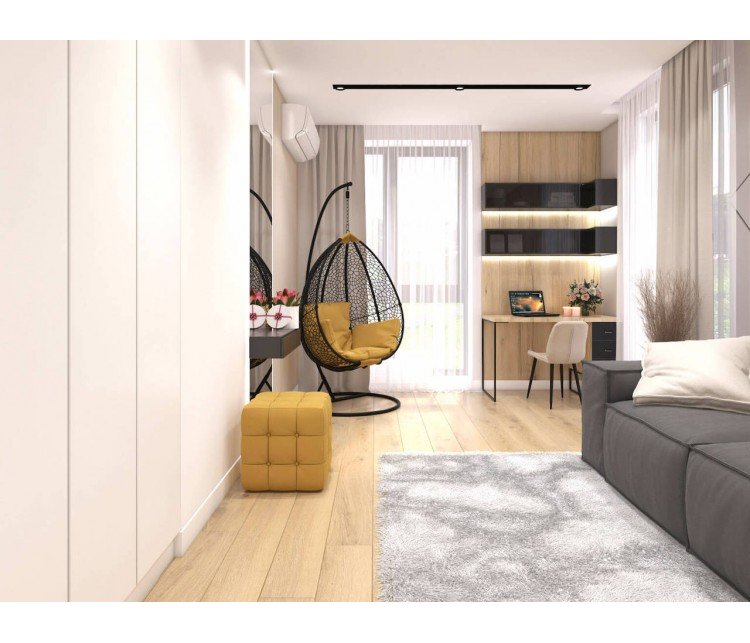 Дизайн проект Квартира 66м² ЖК «Автограф» м. Київ, Дизайн студия © AbiStyle