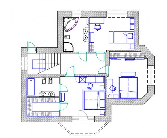 Дизайн проект двоповерхового будинку 215м² с. Крушинка © AbiStyle Дизайн проект двоповерхового будинку 215м² с. Крушинка
