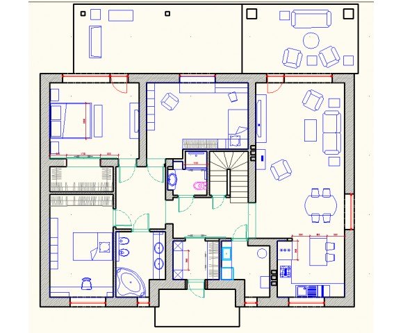 Дизайн проект частного дома 170м² в Киеве