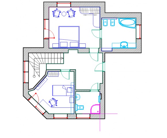 Дизайн проект частного дома 86м² с. Белогородка