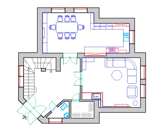 Дизайн проект частного дома 86м² с. Белогородка
