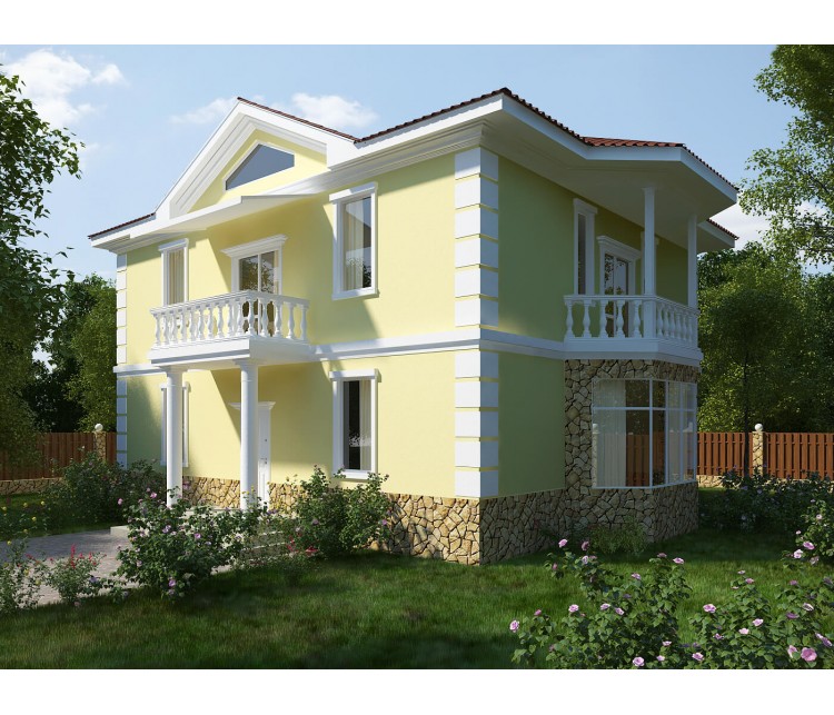 Дизайн проект частного дома 86м² с. Белогородка, Дизайн студия © AbiStyle