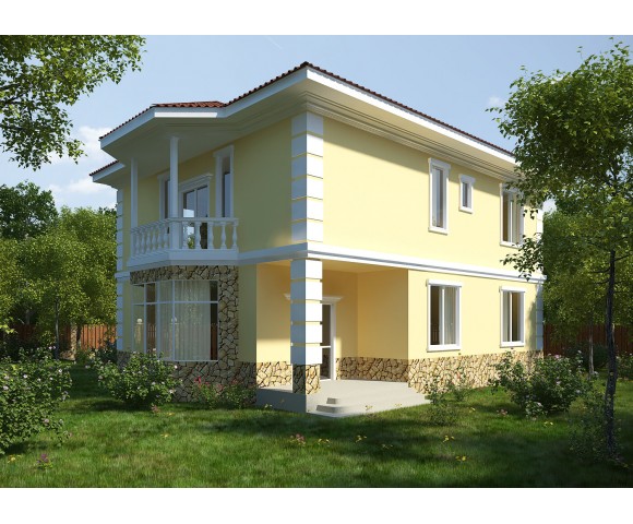 Дизайн проект частного дома 86м² с. Белогородка