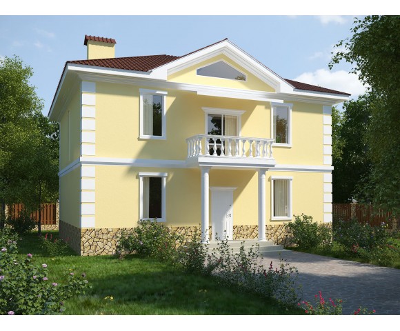 Дизайн проект частного дома 86м² с. Белогородка