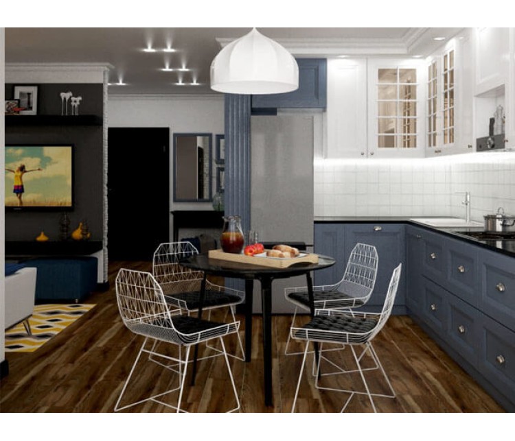 Дизайн проект квартири 53м² Київ, Дизайн студия © AbiStyle