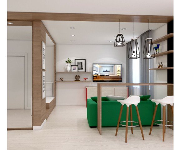 Дизайн проект квартири 57м² м.Кременчук © AbiStyle Дизайн проект квартири 57м² м.Кременчук