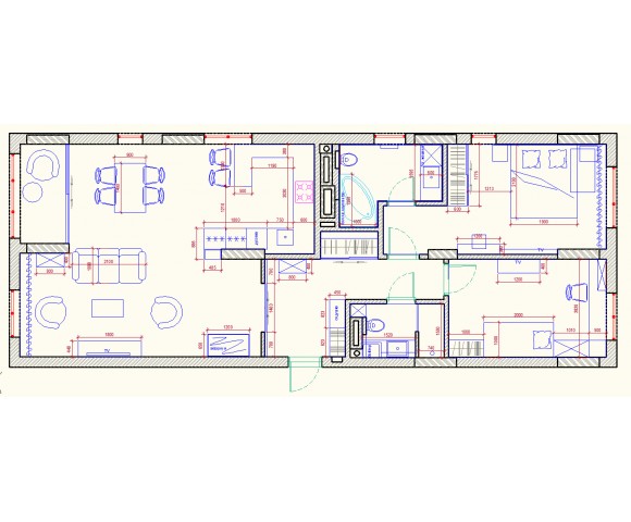 Дизайн проект квартири 96м² в Києві © AbiStyle Дизайн проект квартири 96м² в Києві