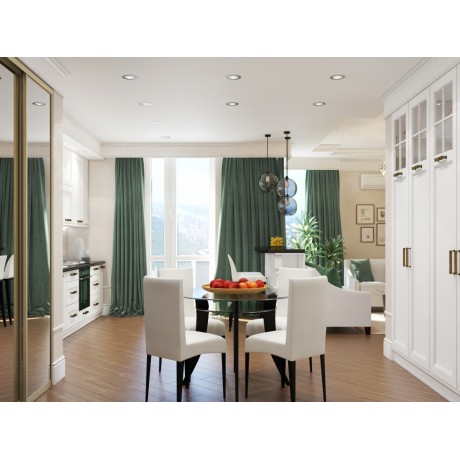 Интерьер квартиры 65м² ЖК Французский бульвар