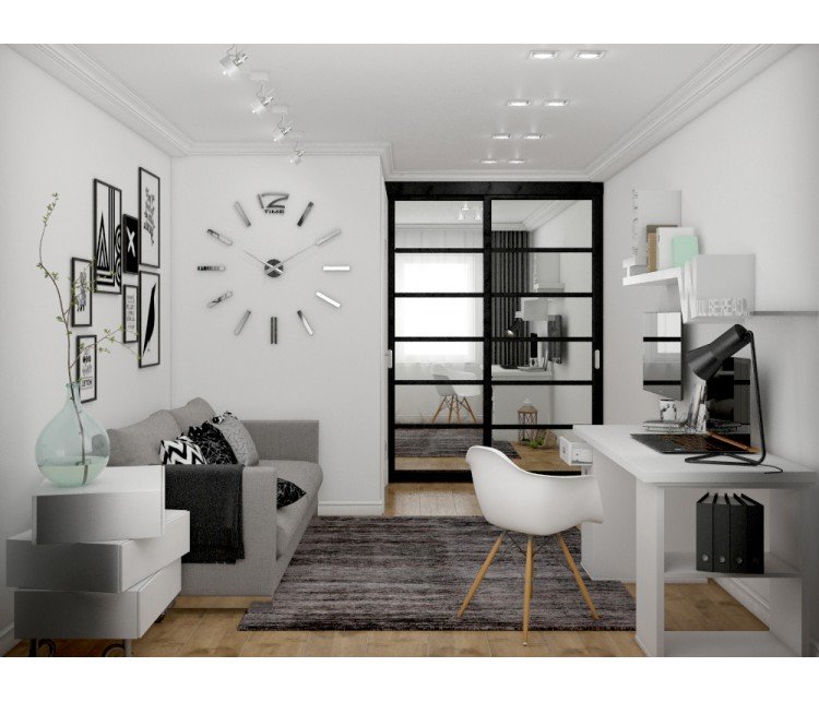 Дизайн проект квартири 56м² в Києві, Дизайн студия © AbiStyle