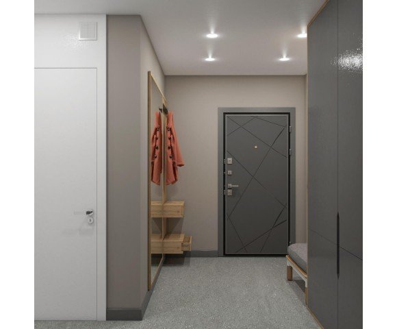 Дизайн проект квартиры 80м² в Киеве