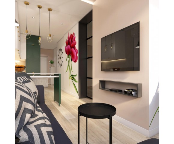 Дизайн проект квартиры 47м² ЖК Министерский
