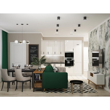 Интерьер квартиры 62м² в Киеве