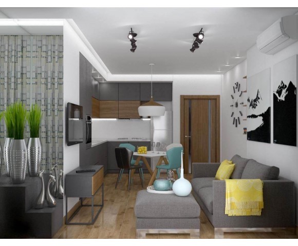 Дизайн проект квартиры 75м² ЖК Gloria Park
