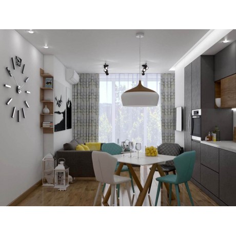 Интерьер квартиры 75м² ЖК Gloria Park