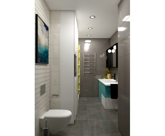 Дизайн проект квартиры 75м² ЖК Gloria Park