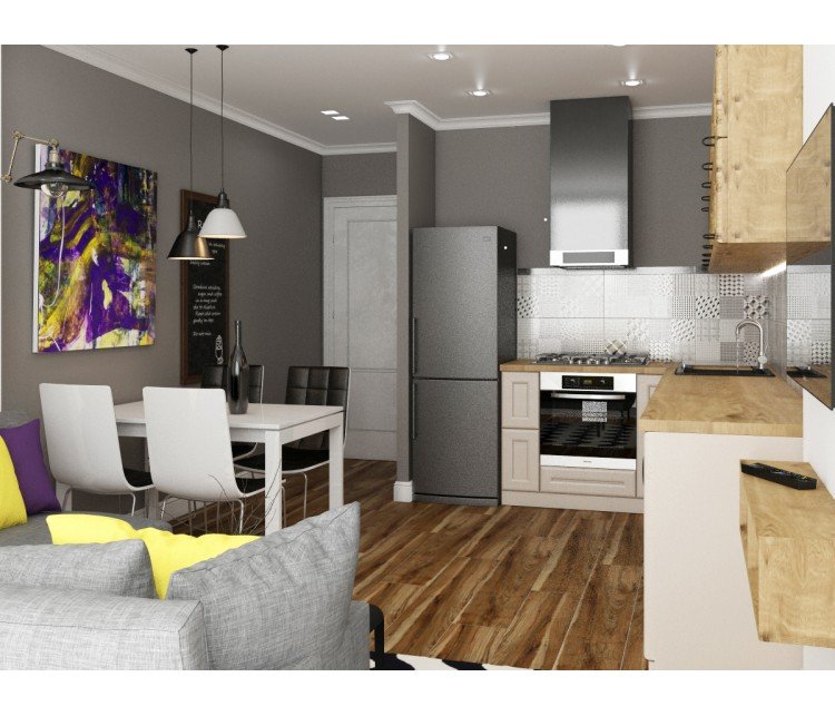 Дизайн проект квартири 85м² ЖК Gloria Park, Дизайн студия © AbiStyle
