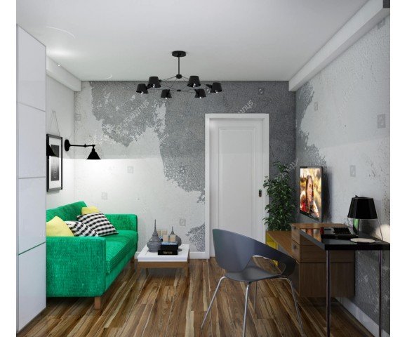 Дизайн проект квартиры 58м² Украина, Киев © AbiStyle Дизайн проект квартиры 58м² Украина, Киев