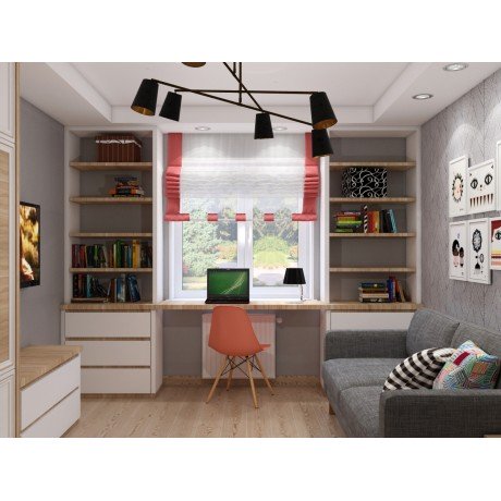 Интерьер квартиры 58м² Украина, Киев