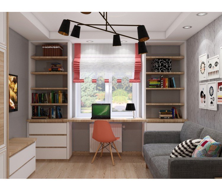 Дизайн проект квартиры 58м² Украина, Киев, Дизайн студия © AbiStyle Дизайн проект квартиры 58м² Украина, Киев, Дизайн студия © AbiStyle