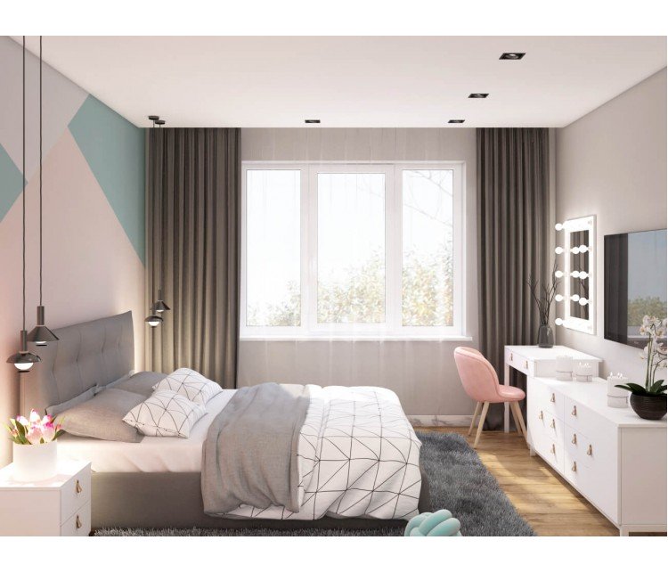 Дизайн проект квартири 54м² ЖК Святобора, Дизайн студия © AbiStyle