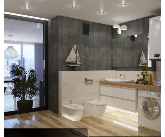 Дизайн проект квартиры 52м² ЖК 4 Сезона