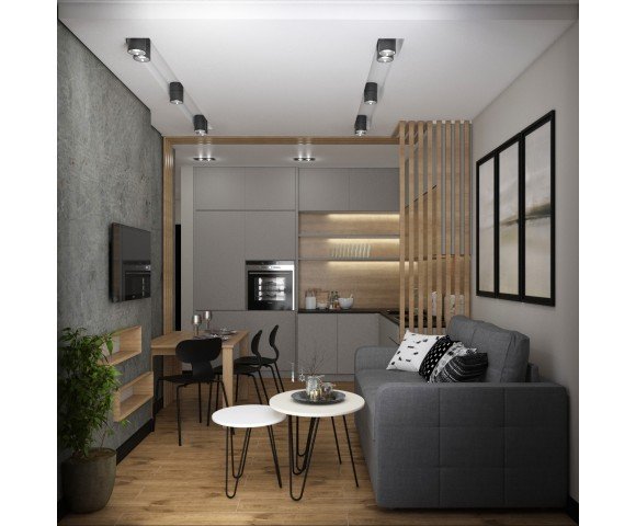 Дизайн проект квартири 45м² ЖК Варшавський