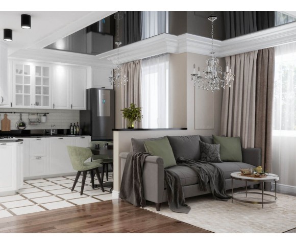 Дизайн проект квартири 43м² ЖК Obolon SKY