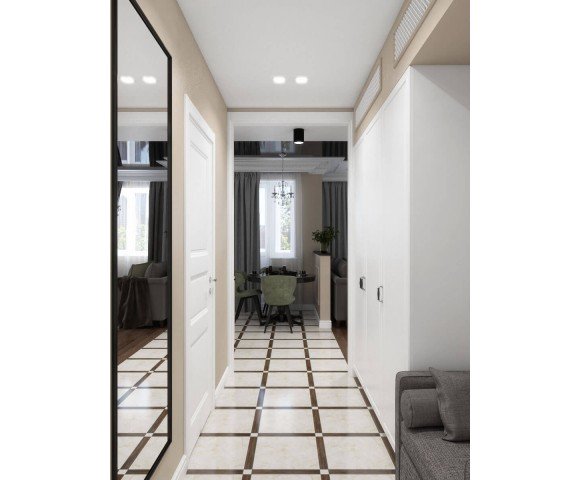 Дизайн проект квартири 43м² ЖК Obolon SKY