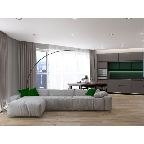 Интерьер квартиры 83м² ЖК Квартет