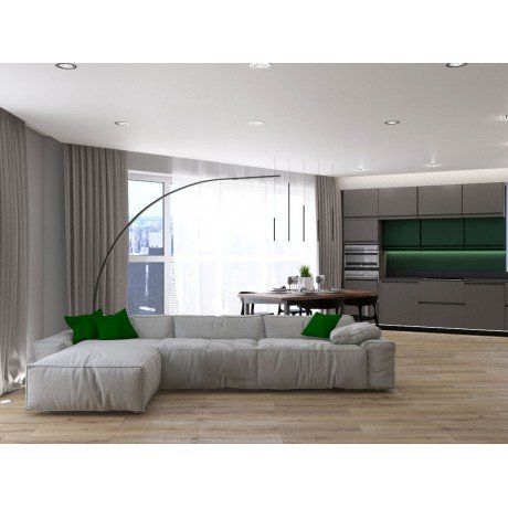 Интерьер квартиры 83м² ЖК Квартет